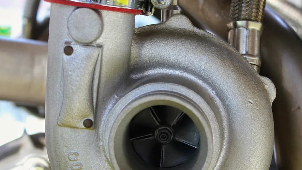 A turbocharger on a tuned engine